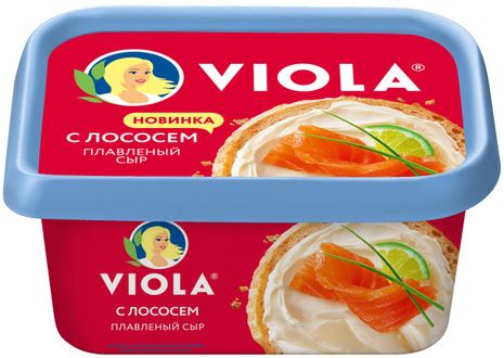 Сыр плавленый Виола с лососем 35% 400г пл/ван БЗМЖ