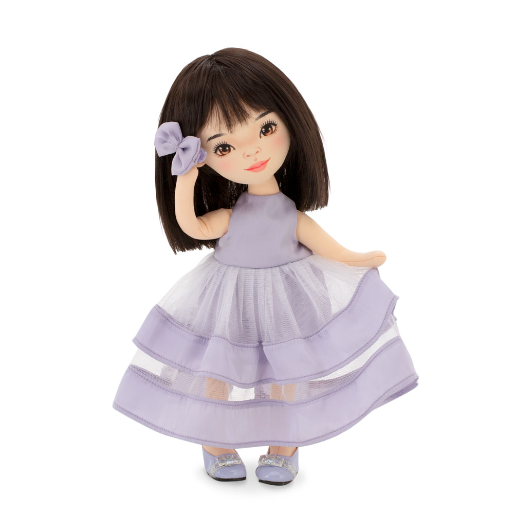 Кукла Лилу в фиолетовом платье 32см Вечерний шик