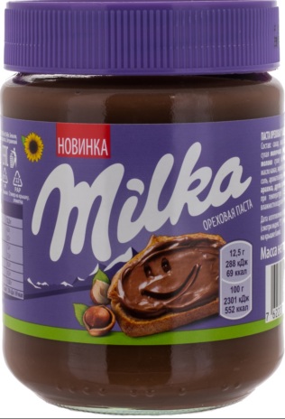 Паста шоколадно-ореховая Милка 350гр ст/б
