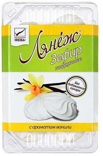 Зефир Лянеж аромат ванили на фруктозе 140г фл/п Нева