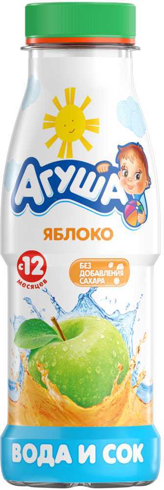 Напиток вода с соком Яблоко 300мл бут/пл Агуша