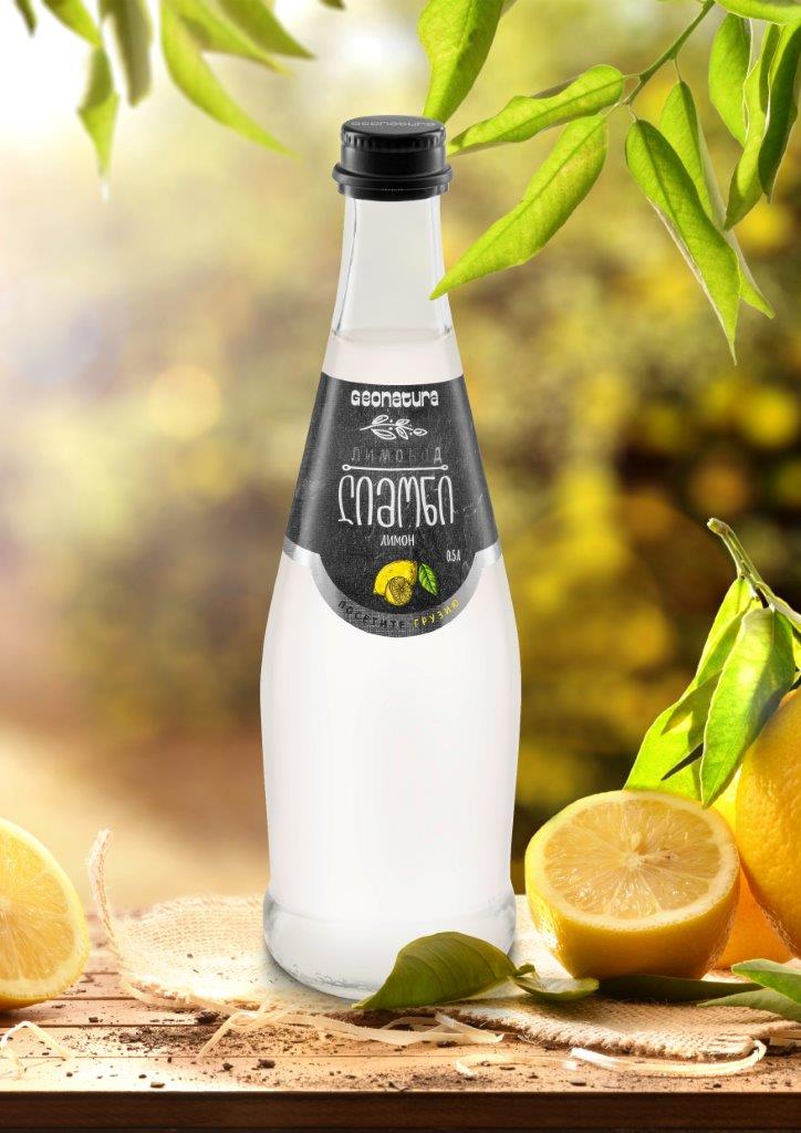 Напиток газированный Гео Натура Лимон 0.5л ст/б