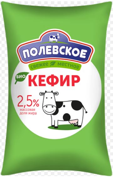 БиоКефир 2.5% 1л ф/п Полевское БЗМЖ