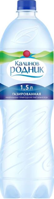 Вода минеральная Калинов Родник газированная 1.5л пэт