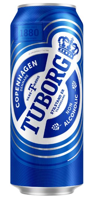 Пиво Туборг Безалкогольное 0.45л ж/бан