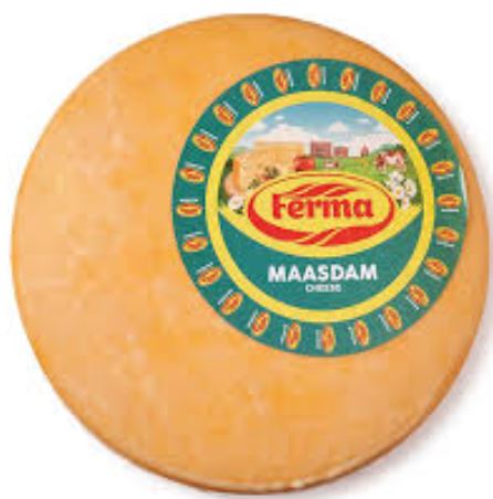 Сыр Маасдам 45% 1кг Ферма БЗМЖ