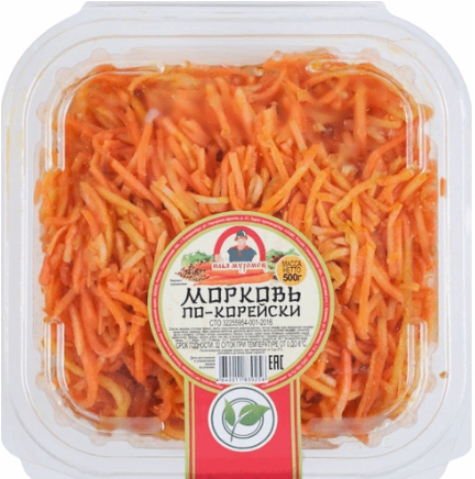 Морковь по-корейски 500г пл/бан Илья Муромец
