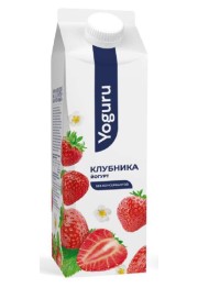 Йогурт YOGURU клубника 1.5% 500г п/п Минский МЗ БЗМЖ