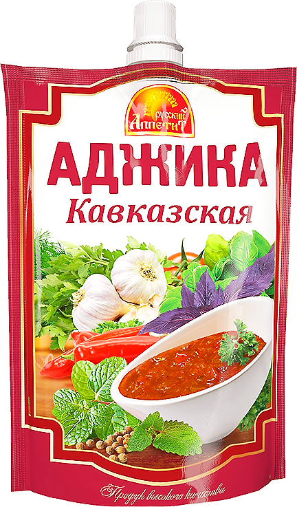 Аджика Кавказская 120гр дой-пак Русский Аппетит