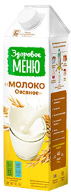 Молоко Овсяное 1л т/п Здоровое Меню