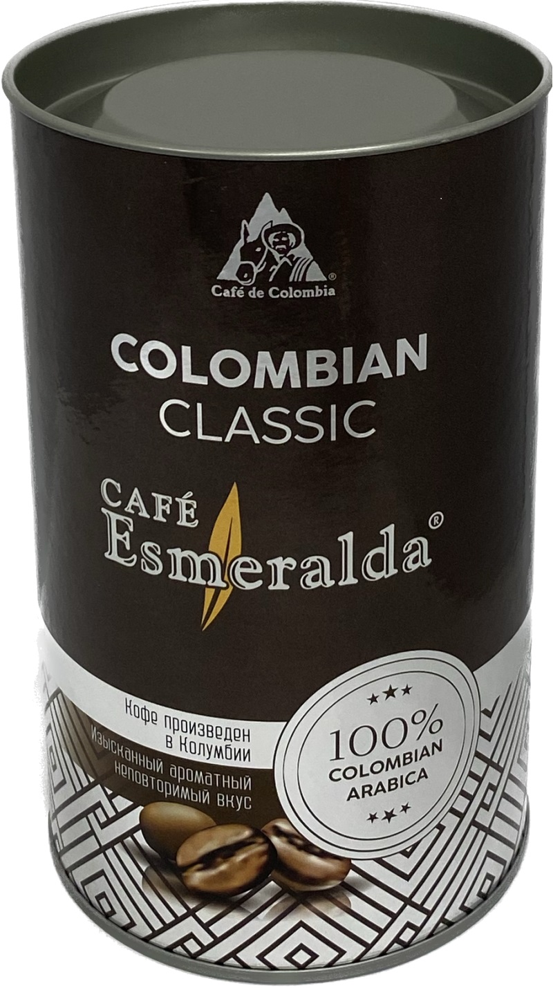 Кофе молотый Кафе Эсмеральда Коламбиан Классик 150г туба к/к