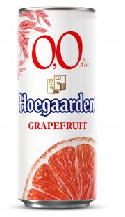 Пивной напиток Хугарден Грейпфрут б/а 0% 0.33л ж/б